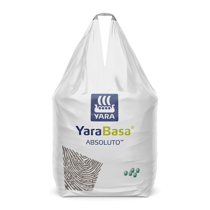 Fertilizante YaraBasa ABSOLUTO 04 28 08 + 10Ca 7S 0,03B 0,05Mn 0,1Zn